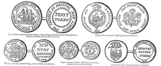 Bristol trade tokens